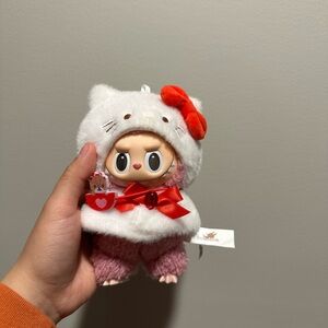 Cute Plush Toy with Red and White Accents